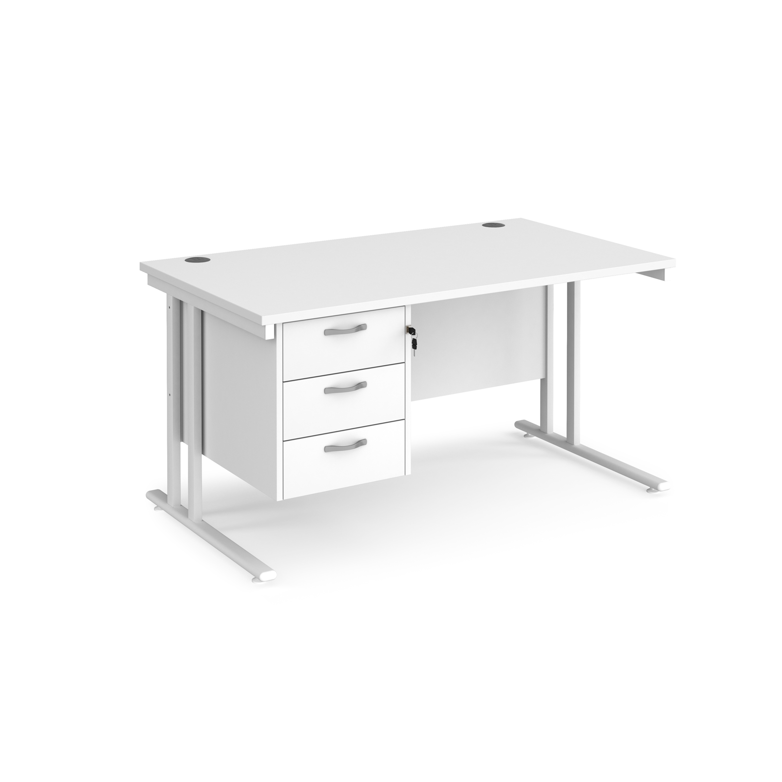 1M25 Single Pedestal Desk - Image 6