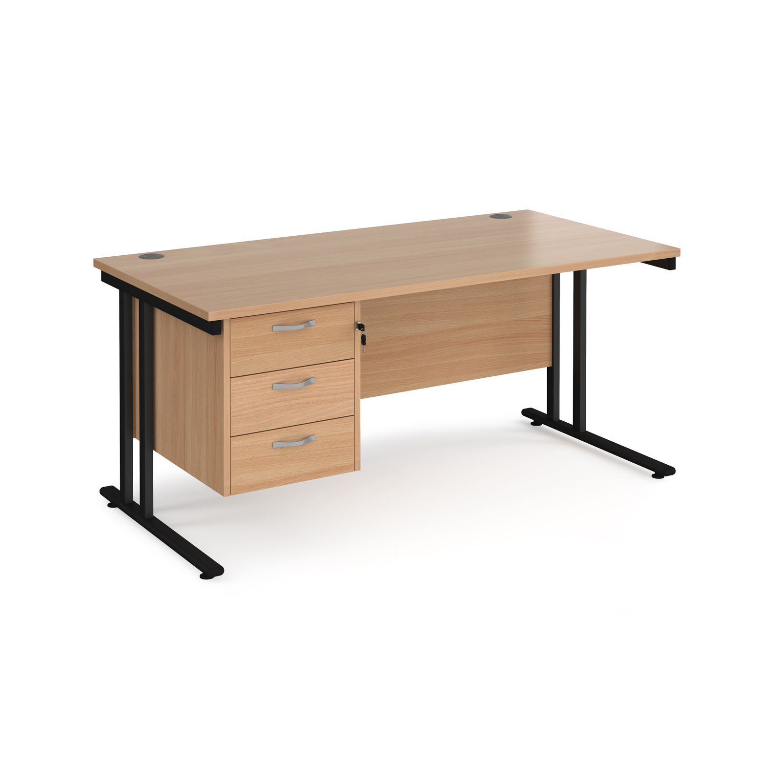 1M25 Single Pedestal Desk - Image 8