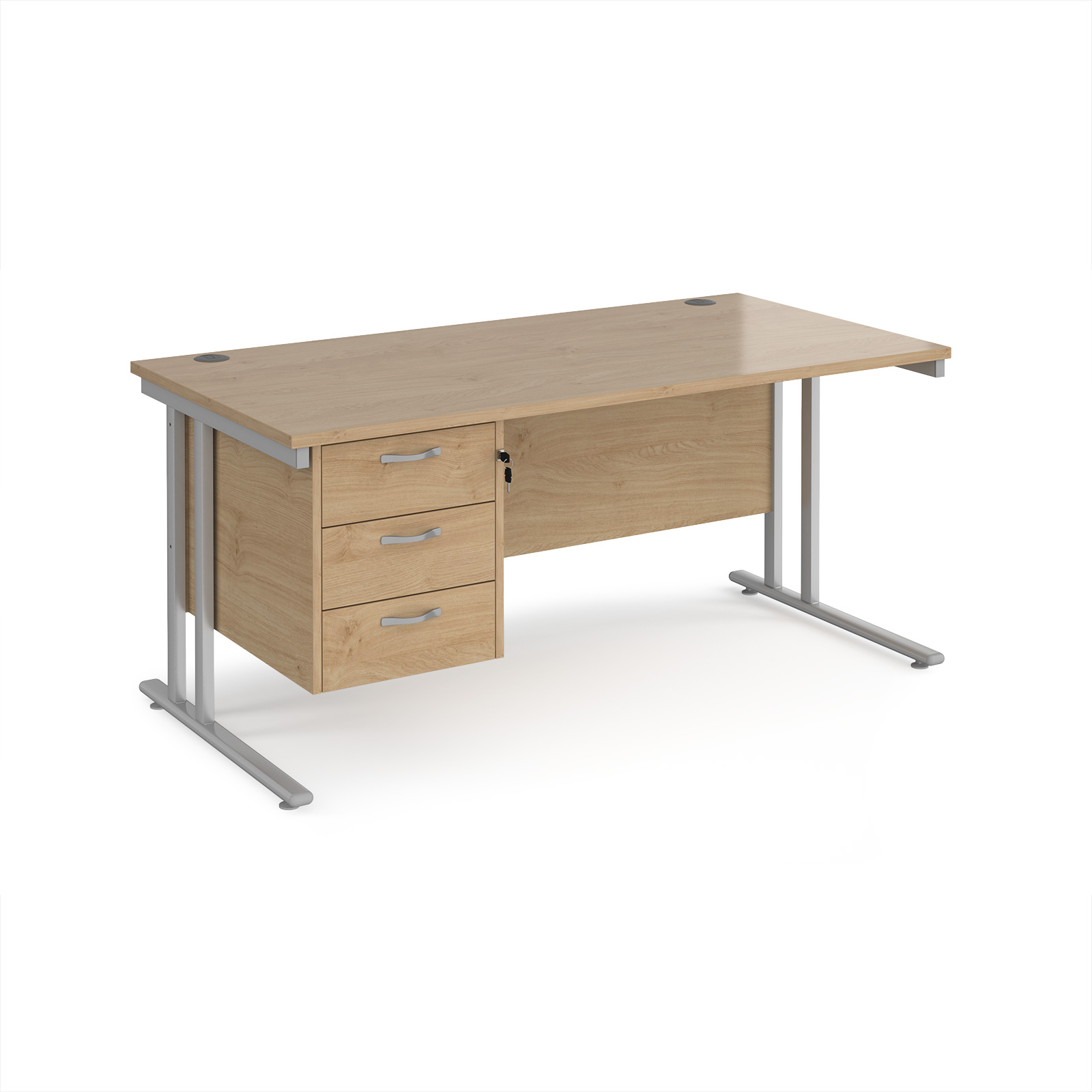 1M25 Single Pedestal Desk - Image 11