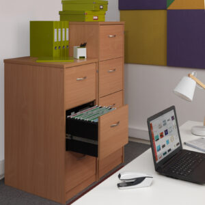 * WOODEN FILING CABINETS
