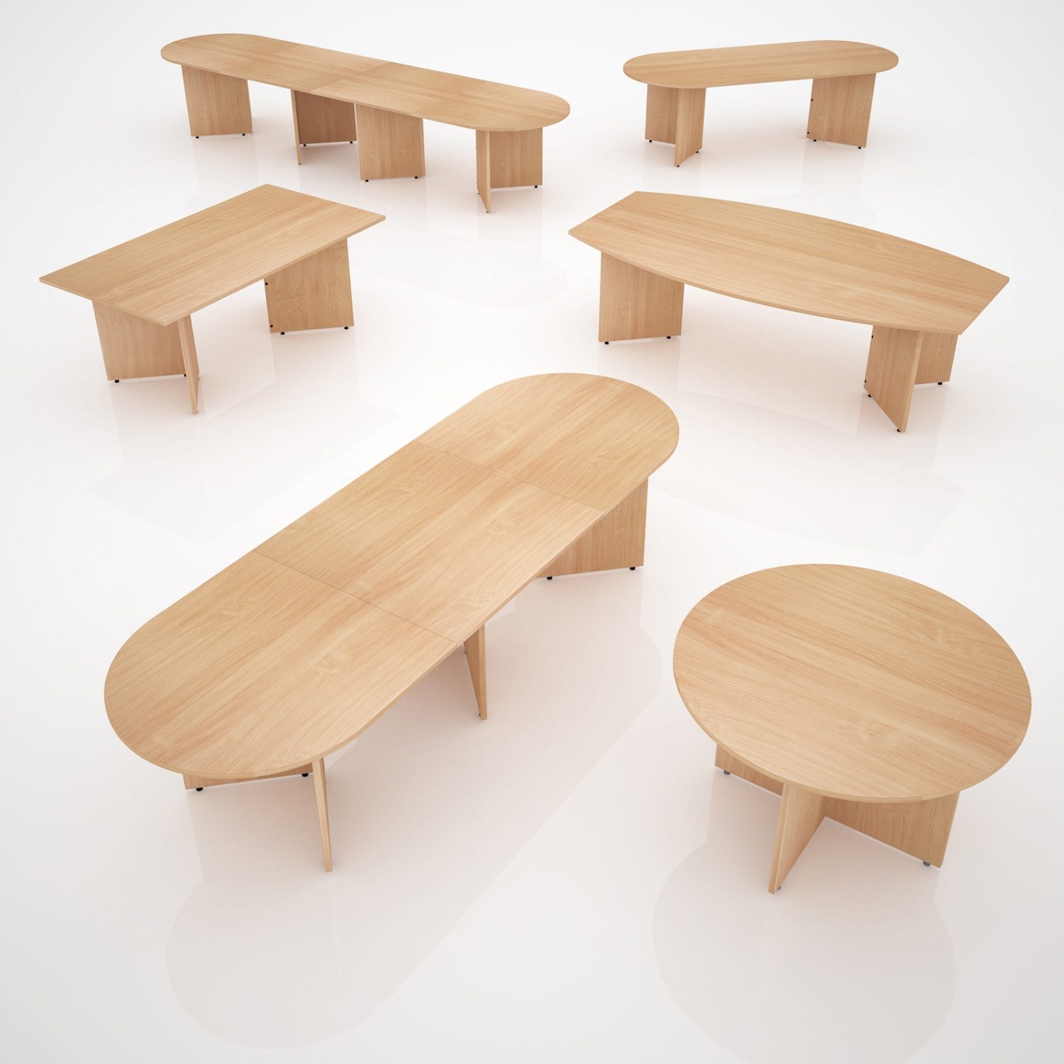 Boat Shaped Boardroom Table - Image 6