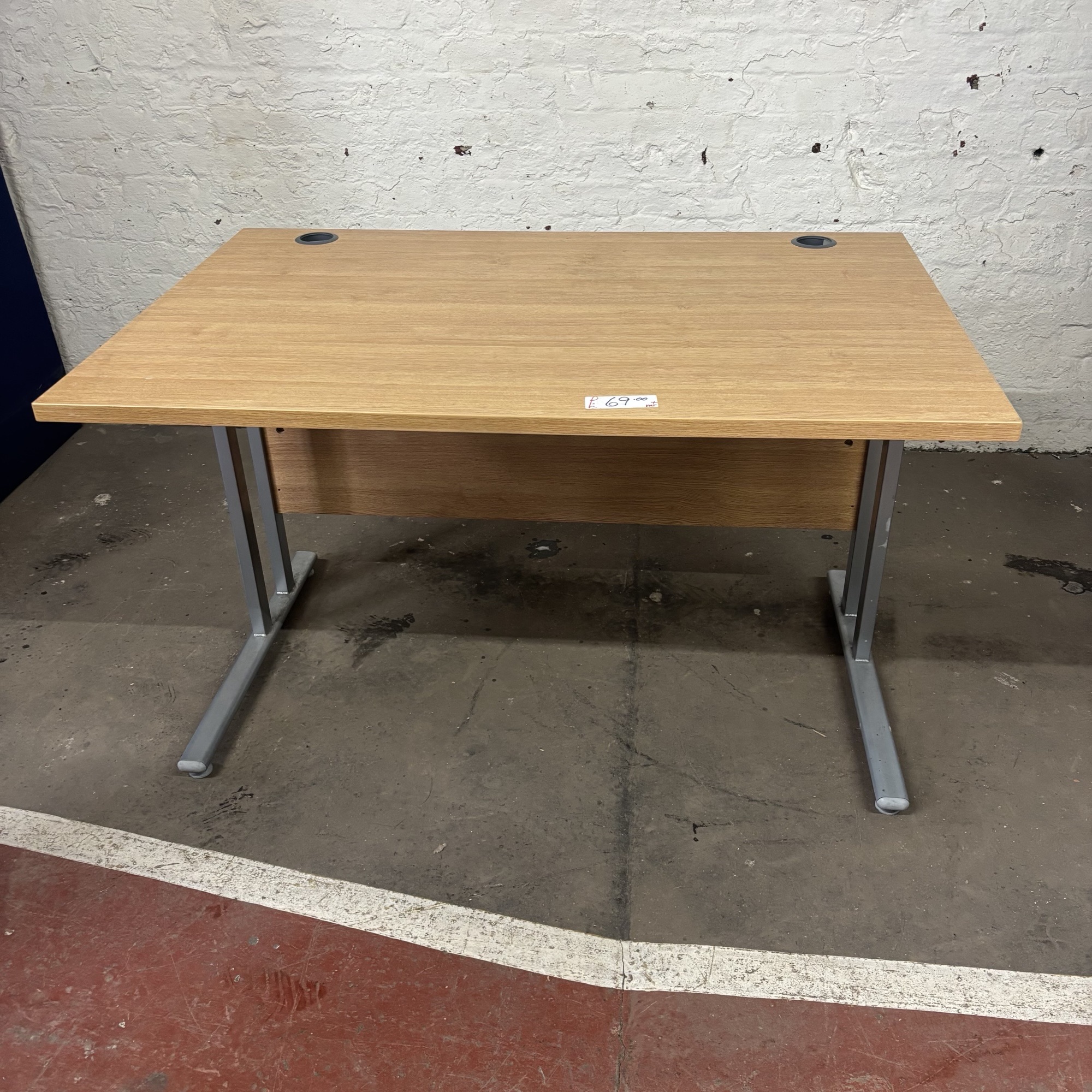 1200 Straight Desk - Limed Oak - Image 2