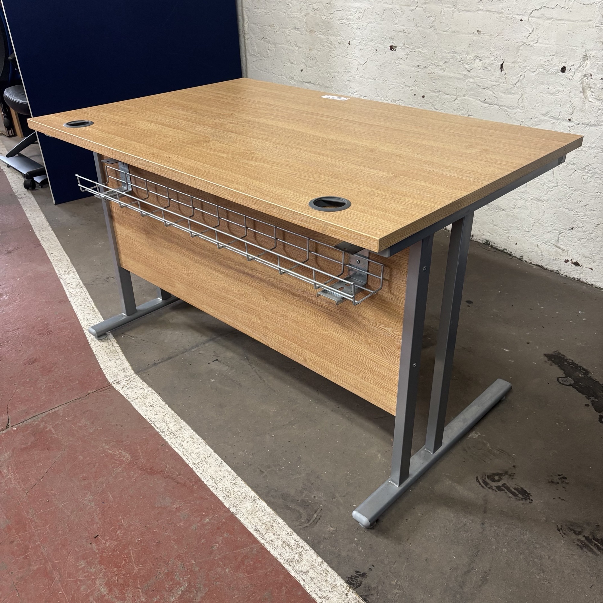 1200 Straight Desk - Limed Oak - Image 4