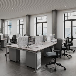 6 Person Connex Plus Goal Post Bench Desk
